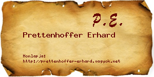 Prettenhoffer Erhard névjegykártya
